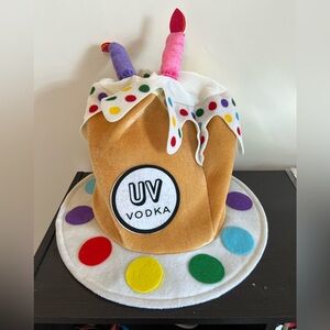 Handmade UV Vodka Birthday Cake Hat
